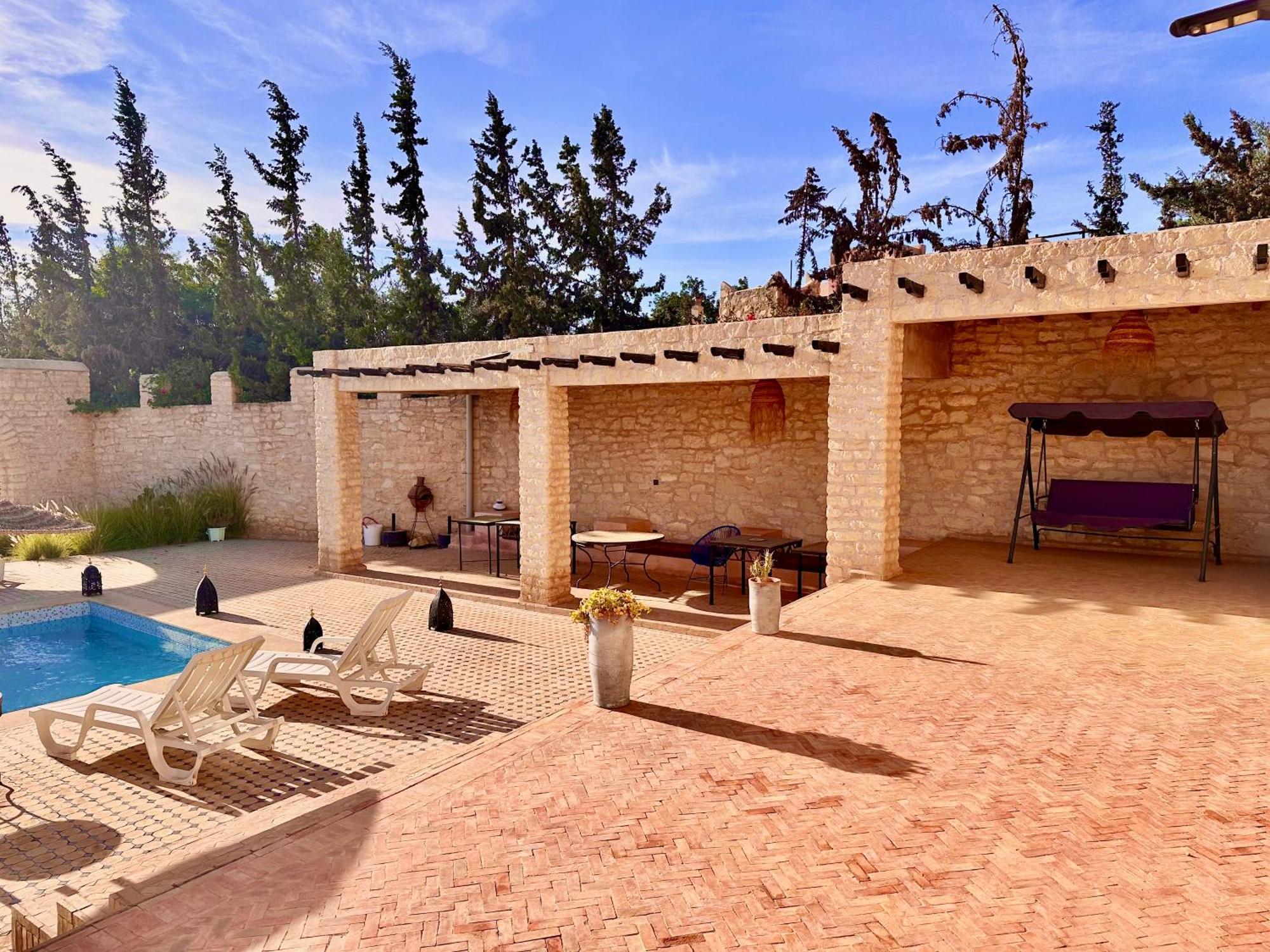 Quiet Oasis Luxury Stone Villa With Panoramic Views Near Essaouira Bagian luar foto
